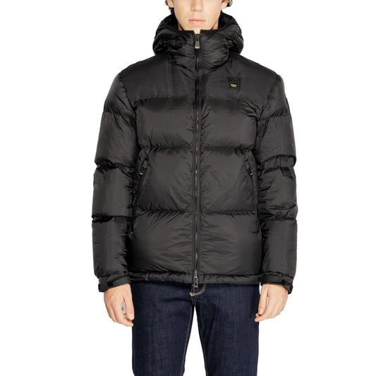 Blauer Black Polyamide Jacket & Coat for Men