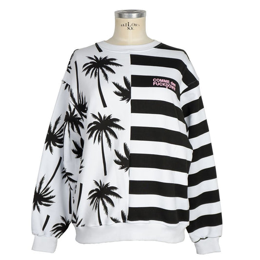 Comme Des Fuckdown Black Striped Cotton Sweater