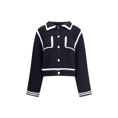 PINKO Retro Cardigan with Contrasting Profiles