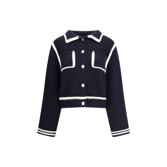 PINKO Retro Cardigan with Contrasting Profiles