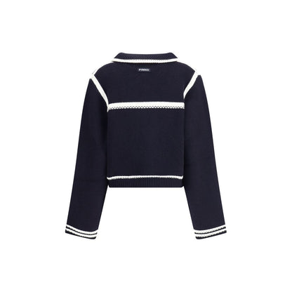 PINKO Retro Cardigan with Contrasting Profiles