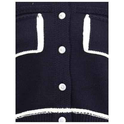PINKO Retro Cardigan with Contrasting Profiles