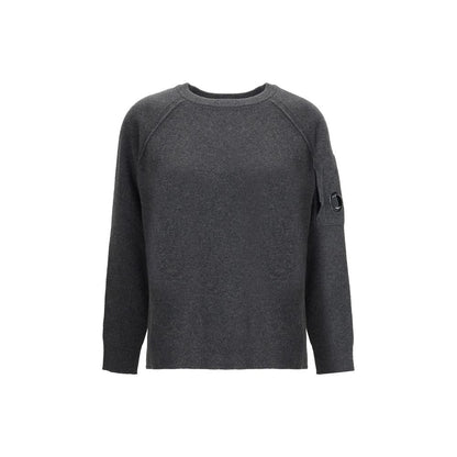 C.P. Company Wool Sweater with Iconic Lens Detail