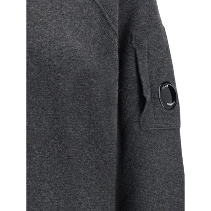 C.P. Company Wool Sweater with Iconic Lens Detail