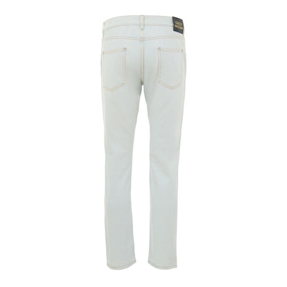 Gucci Blue Cotton Relaxed Fit Denim Jeans