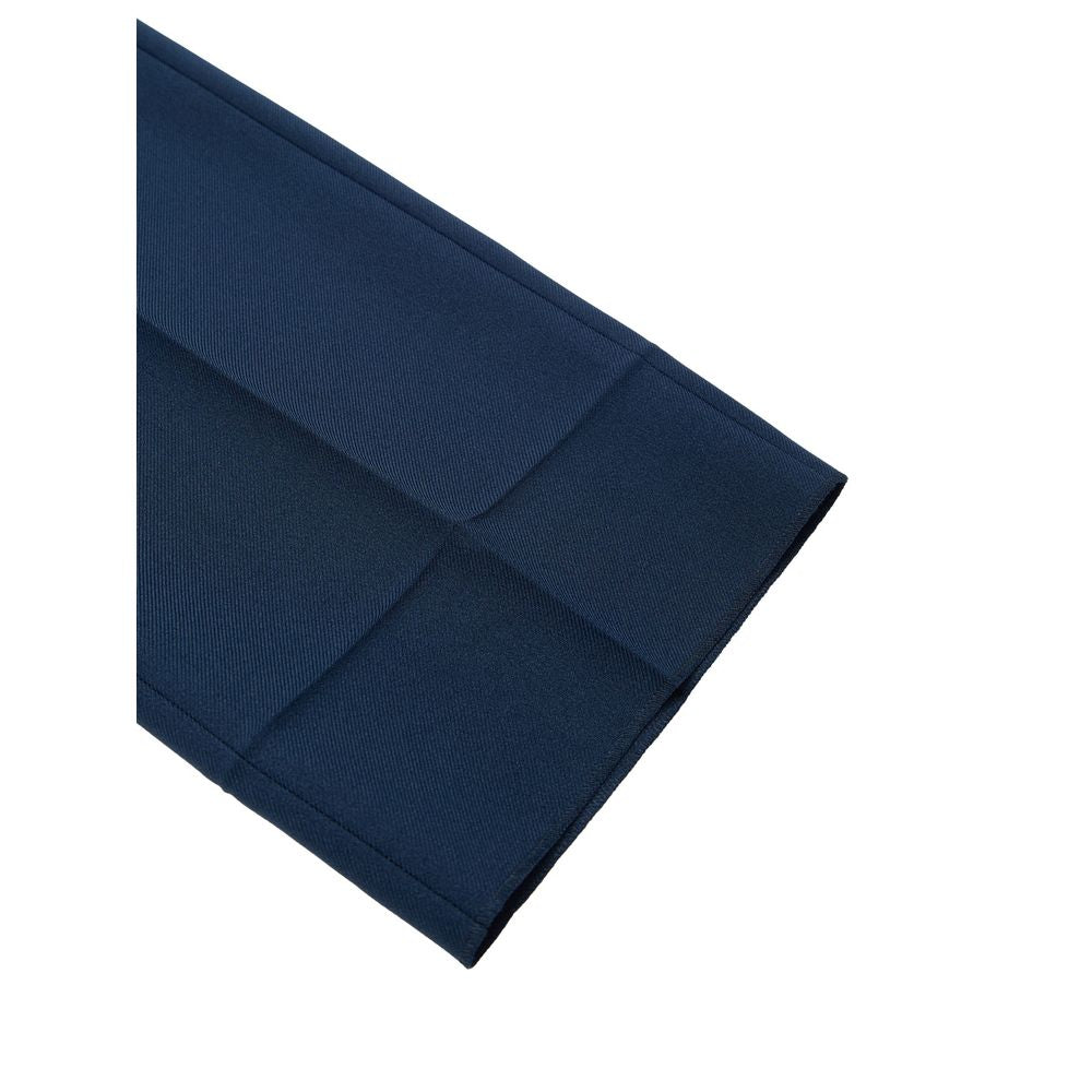 Gucci Blue Cotton Jeans Denim - Tailored Trousers with Web Tape Detail