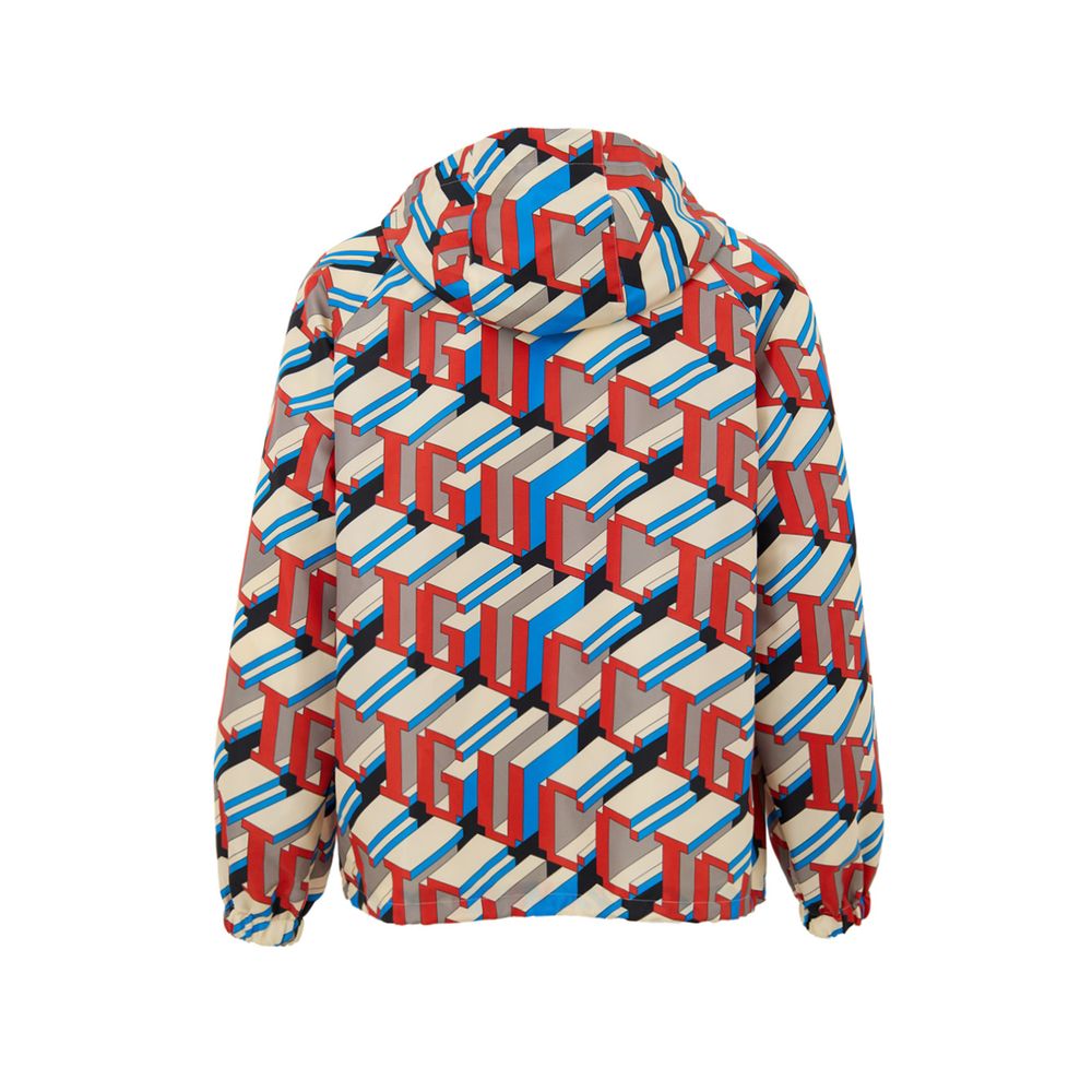 Gucci Multicolor Geometric Print Nylon Jacket