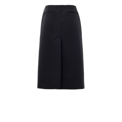 Gucci Black Wool Gaucho Skirt