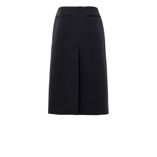 Gucci Black Wool Gaucho Skirt