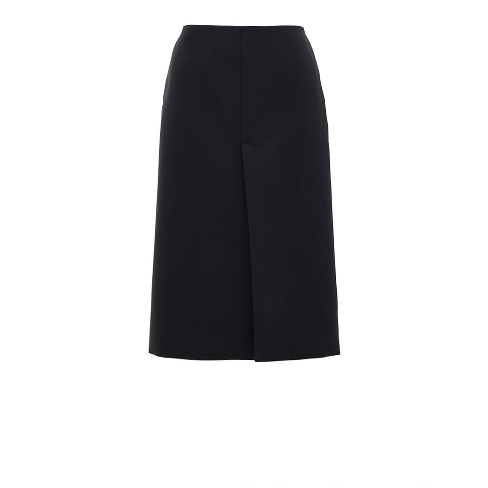 Gucci Black Wool Gaucho Skirt