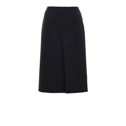 Gucci Black Wool Gaucho Skirt