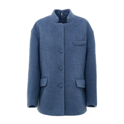 Gucci Light Blue Wool Caban Jacket