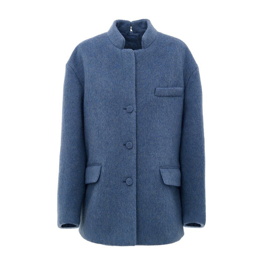 Gucci Light Blue Wool Caban Jacket