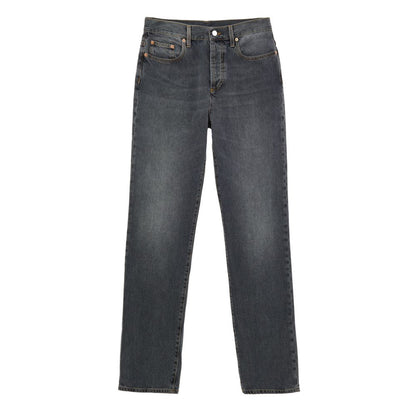 Gucci Gray Cotton Jeans - Dark Denim Elegance