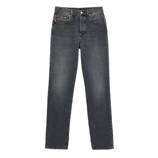 Gucci Gray Cotton Jeans - Dark Denim Elegance