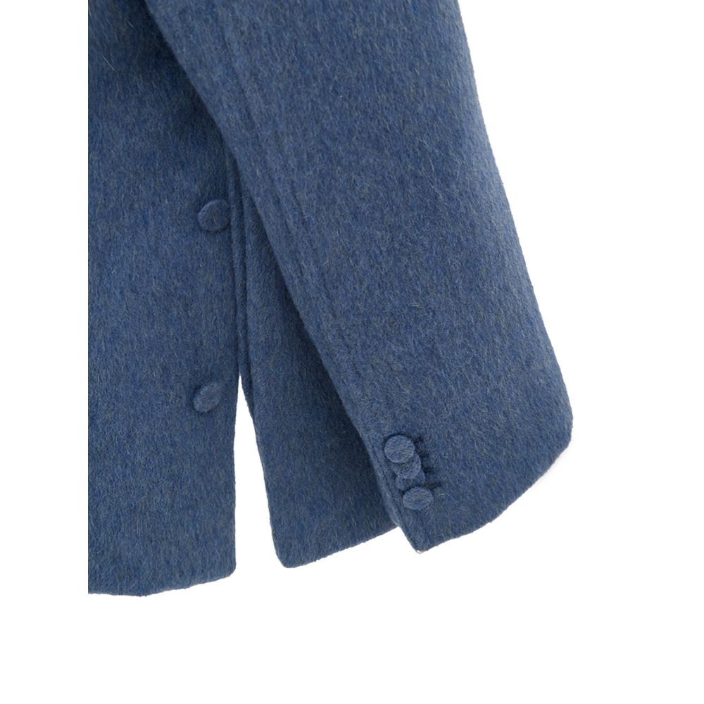 Gucci Light Blue Wool Caban Jacket