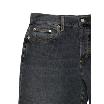 Gucci Gray Cotton Jeans - Dark Denim Elegance