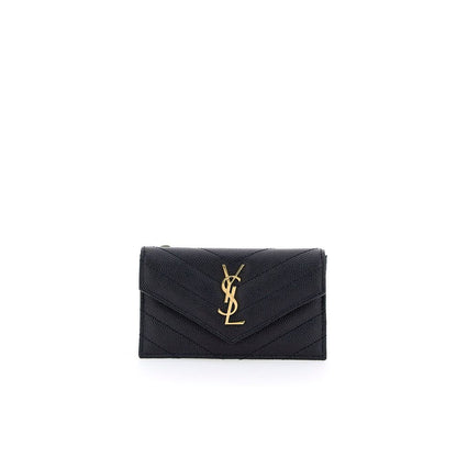 Saint Laurent Black Calfskin Card Holder