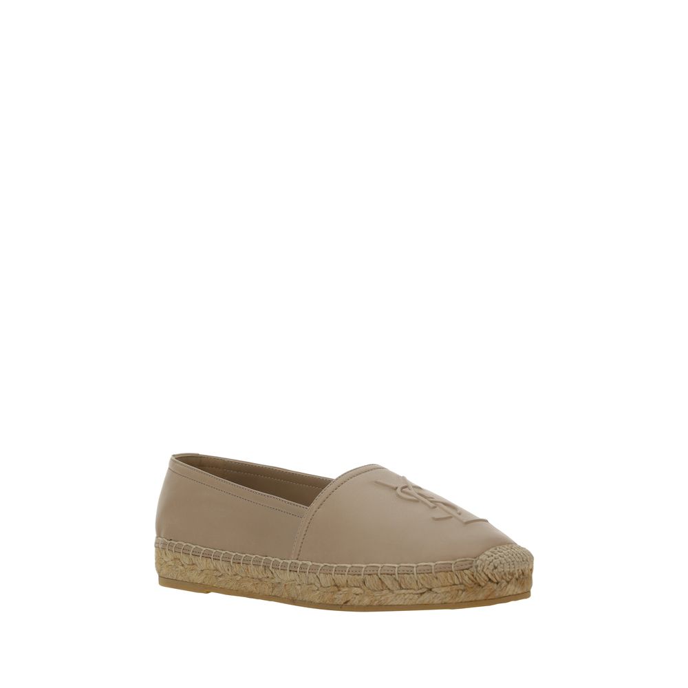 Saint Laurent Beige Brown Espadrilles - Timeless Elegance with a Modern Edge