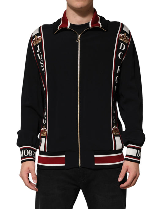 Dolce & Gabbana Black DG King Full Zip Sweatshirt