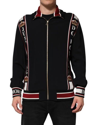 Dolce & Gabbana Black DG King Full Zip Sweatshirt