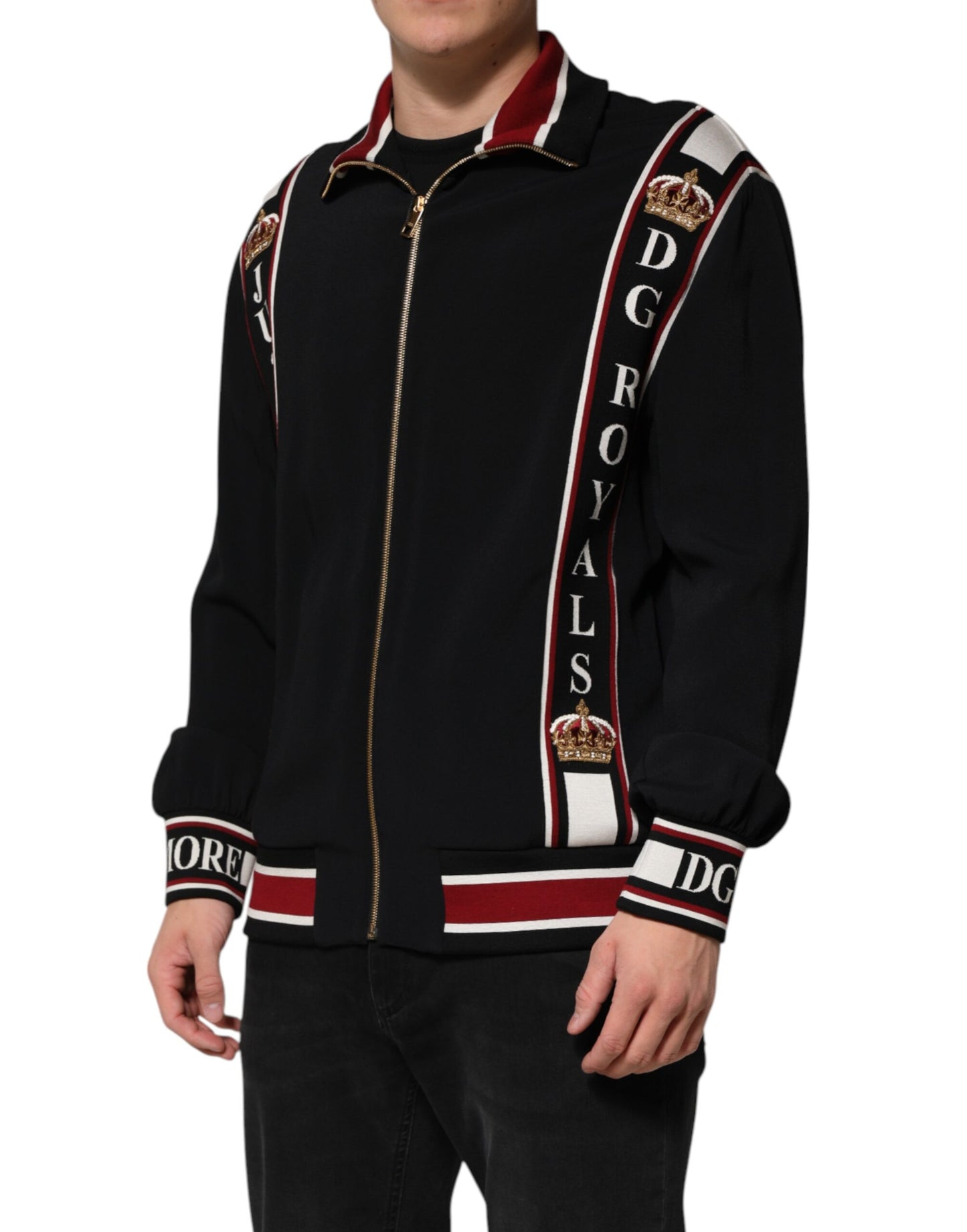 Dolce & Gabbana Black DG King Full Zip Sweatshirt