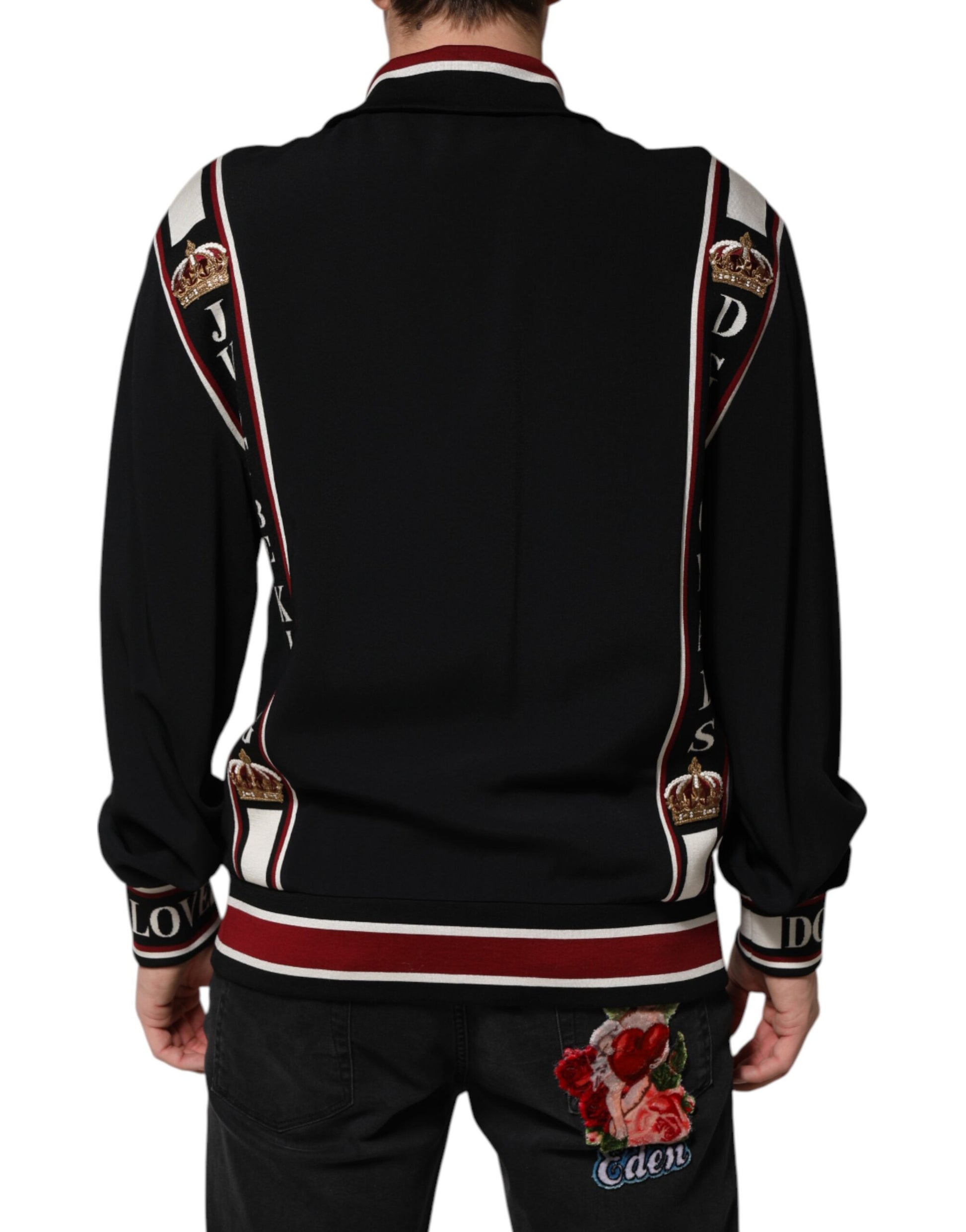 Dolce & Gabbana Black DG King Full Zip Sweatshirt