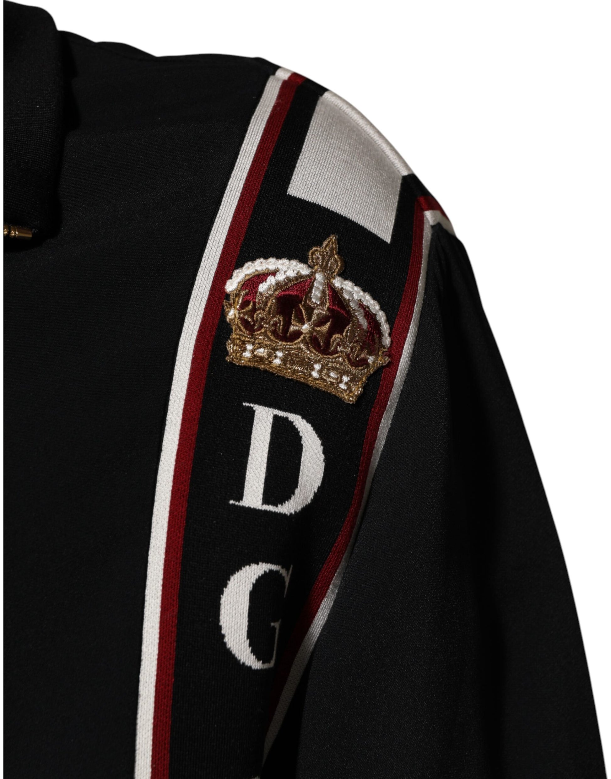 Dolce & Gabbana Black DG King Full Zip Sweatshirt
