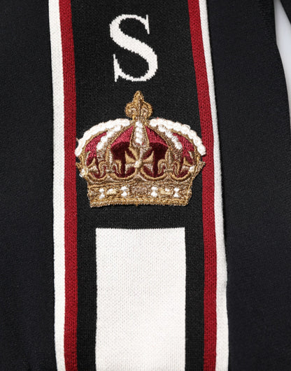 Dolce & Gabbana Black DG King Full Zip Sweatshirt