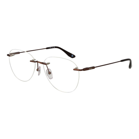BMW Men's Optical Frames – Bronze Rimless, 56mm
