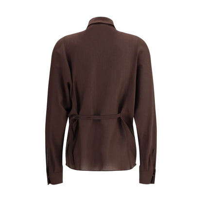 Brunello Cucinelli Embellished Collar Shirt