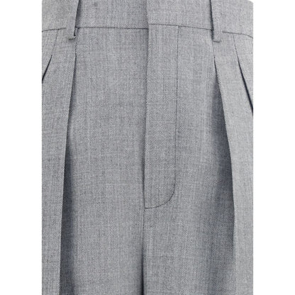 Saint Laurent Wool Wide Leg Pants
