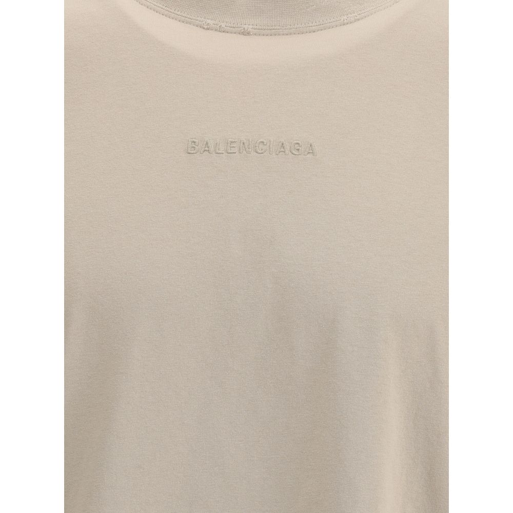 Balenciaga Logoed T-Shirt - Oversized Distressed Classic