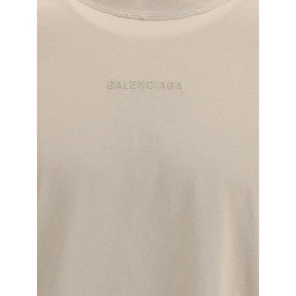 Balenciaga Logoed T-Shirt - Oversized Distressed Classic
