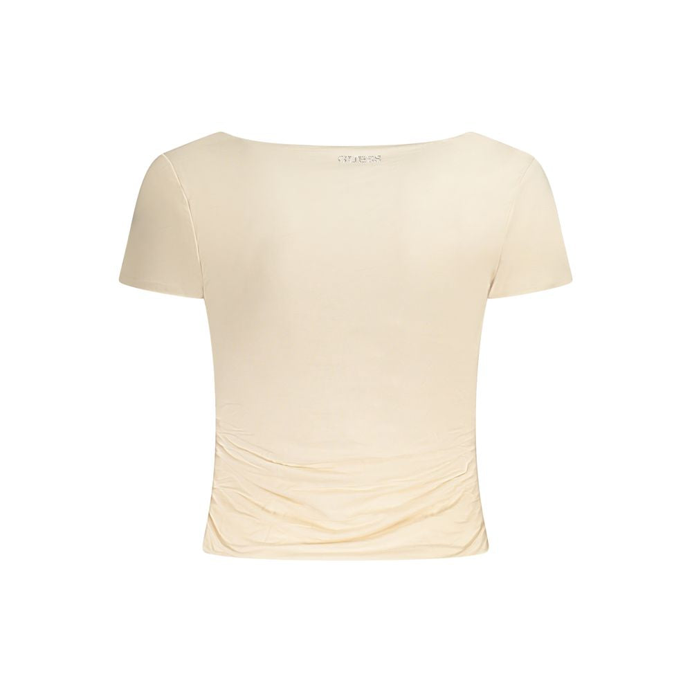 Guess Jeans Pink Modal Short Sleeve T-Shirt