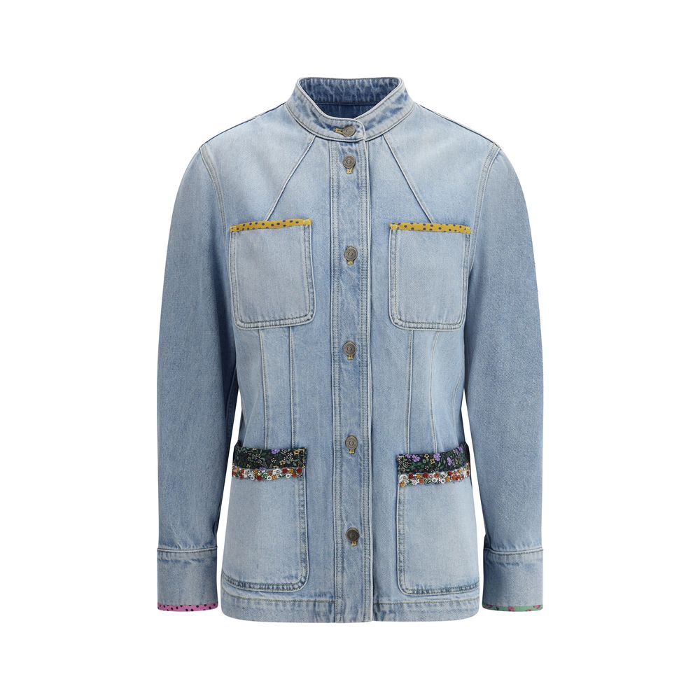 Valentino Denim Jacket with Embroidery