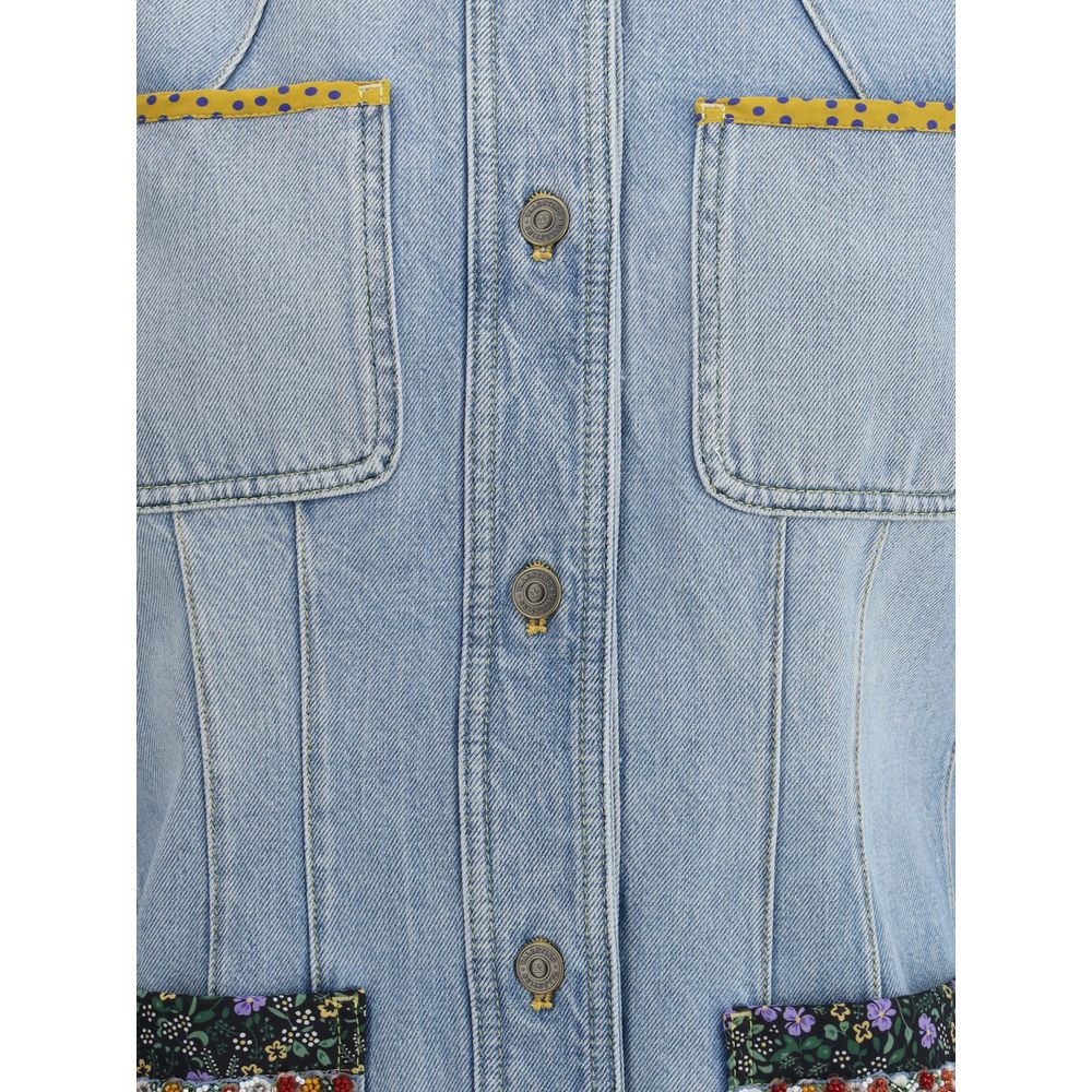 Valentino Denim Jacket with Embroidery