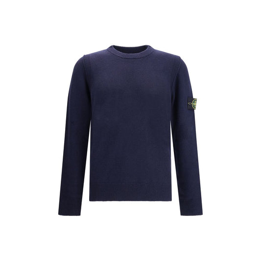 Stone Island Logoed Sweater - Classic Wool Design for Effortless Style