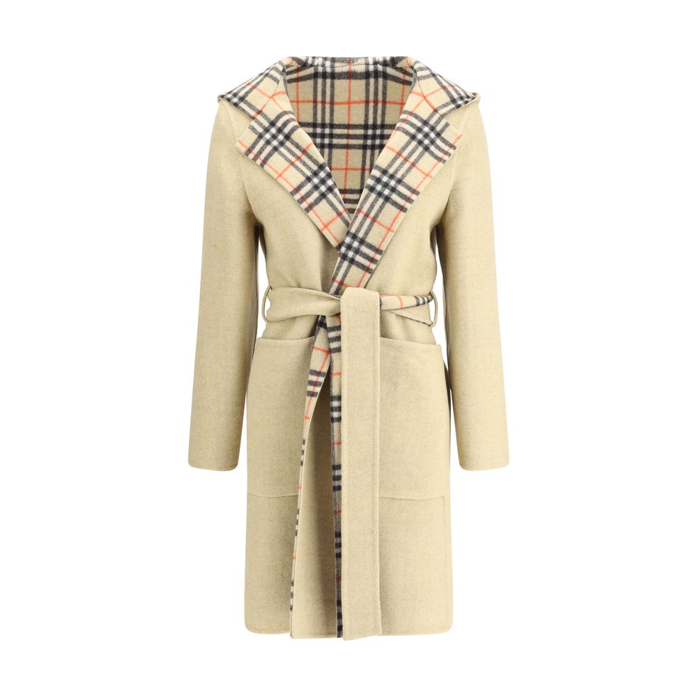Burberry Reversible Wool Robe Coat