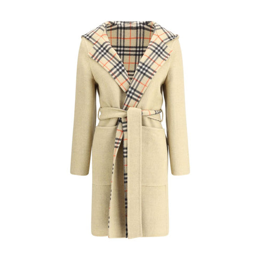 Burberry Reversible Wool Robe Coat