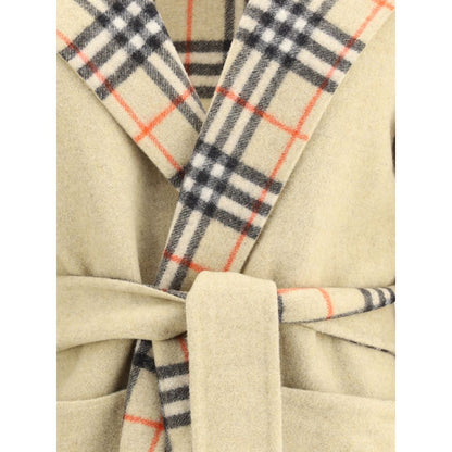 Burberry Reversible Wool Robe Coat