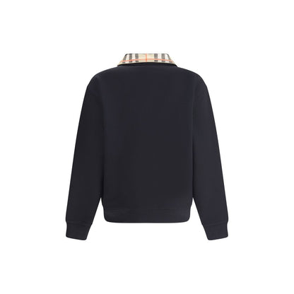 Burberry Cotton Sweatshirt with Archivio Check Pattern