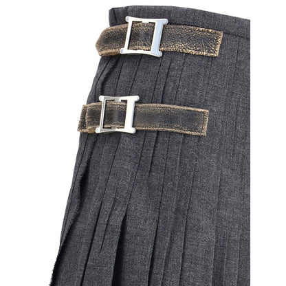 Prada Pleated Skirt in Kid Mohair