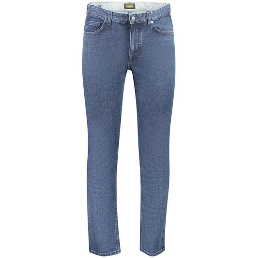 Hugo Boss Blue Cotton Men's Slim Fit Delaware Jeans
