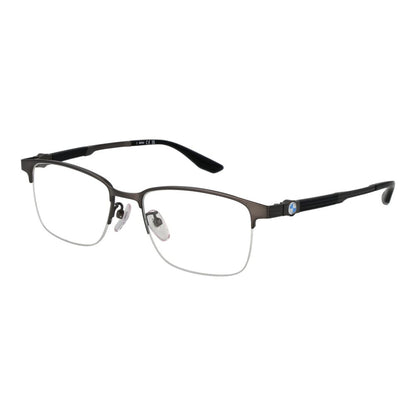 BMW Men's Gunmetal Half-Rim Optical Frames – 54mm