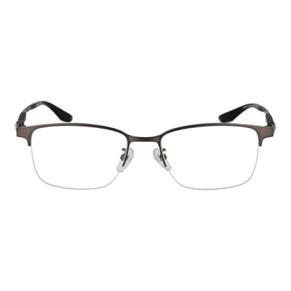 BMW Men's Gunmetal Half-Rim Optical Frames – 54mm