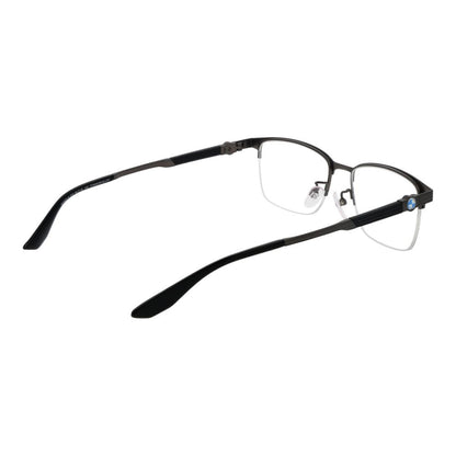 BMW Men's Gunmetal Half-Rim Optical Frames – 54mm