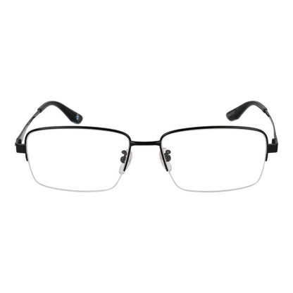 BMW Men's Optical Frames – Black Half-Rim Design, 57mm