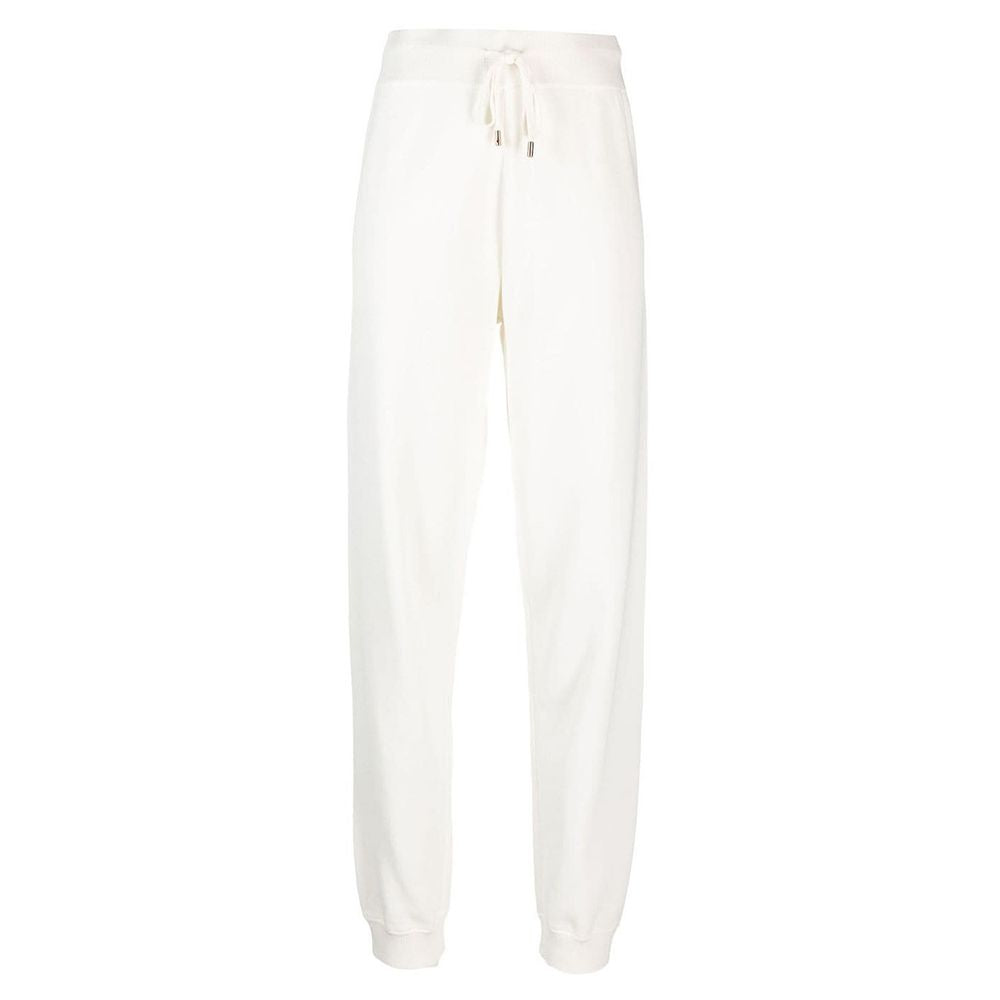 PINKO White Cotton Cobra Trousers