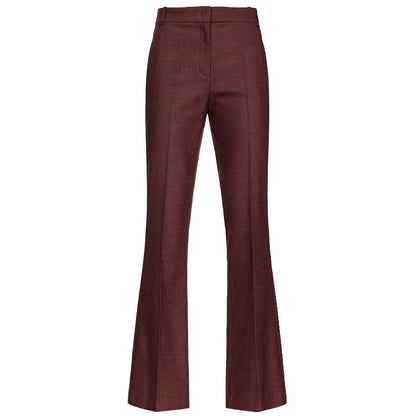 PINKO Red Prince of Wales Flared Trousers